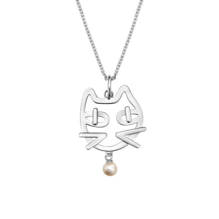 Cat & Ball Necklace